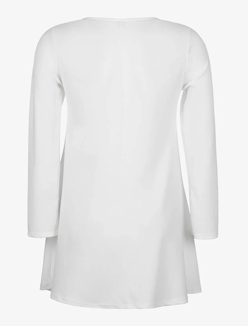 Robe ample trapèze - blanc