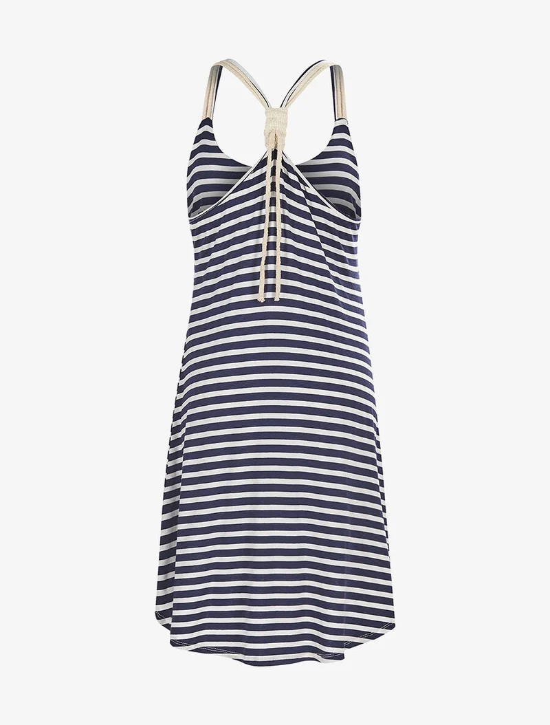 Robe marinière trapèze - marine