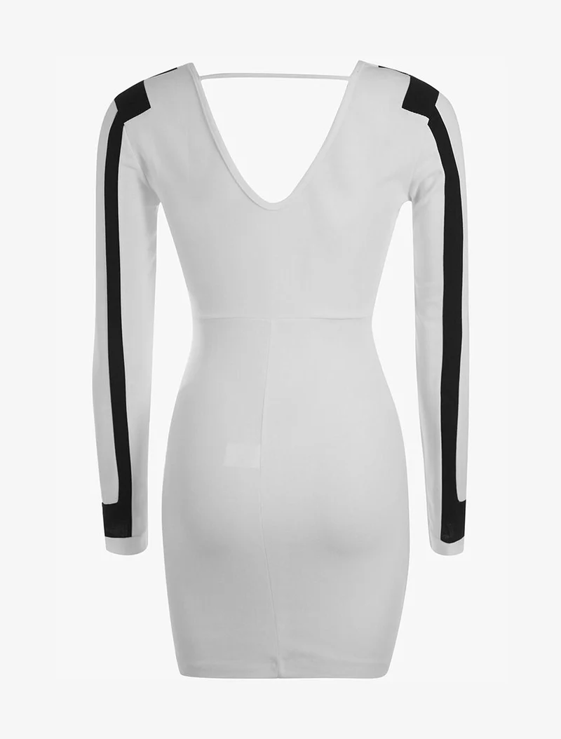 Robe graphique - blanc/noir - blanc et noir