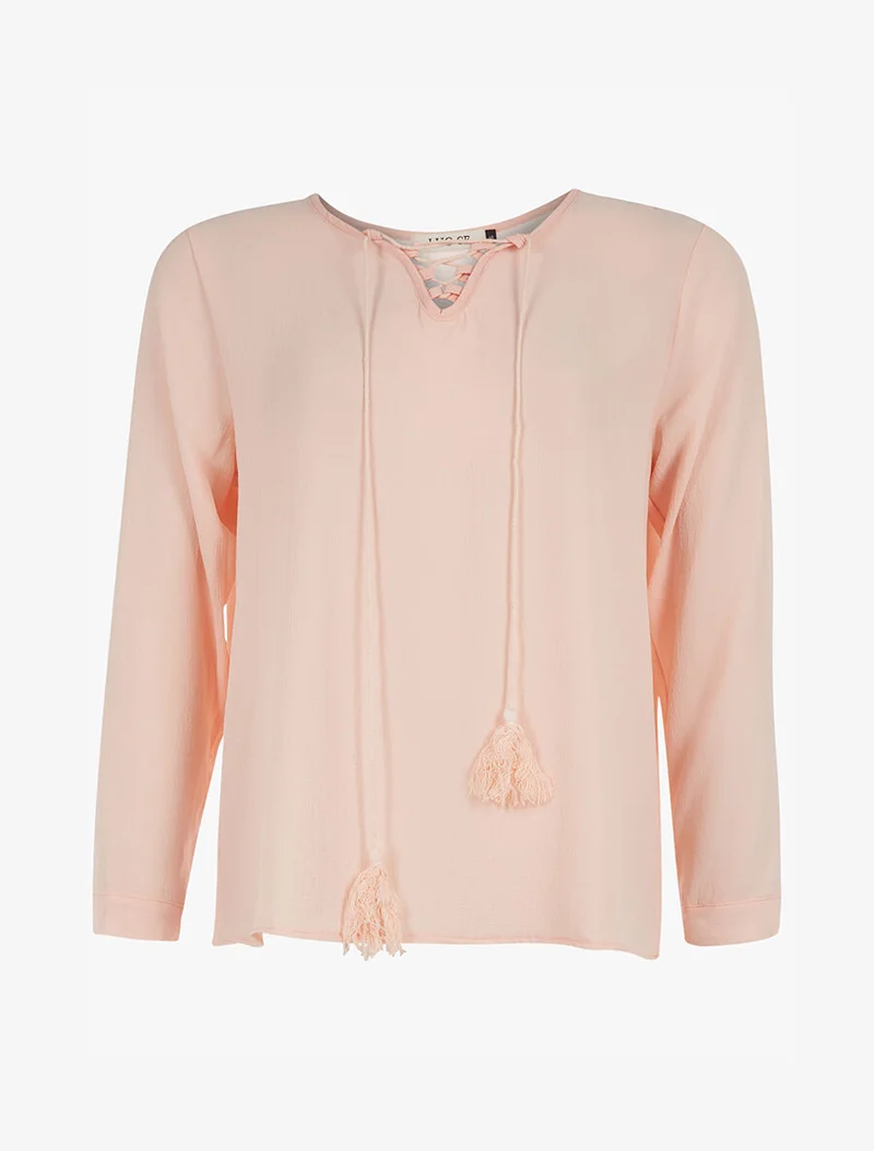 Blouse mousseline fine - rose