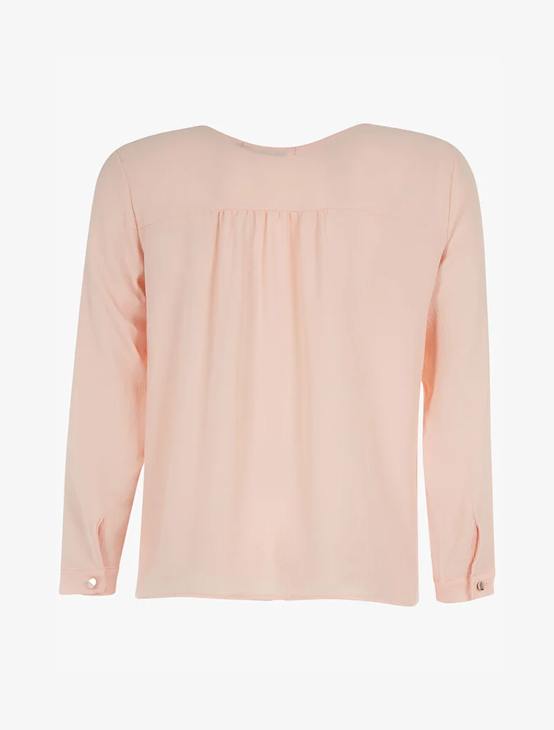 Blouse mousseline fine - rose