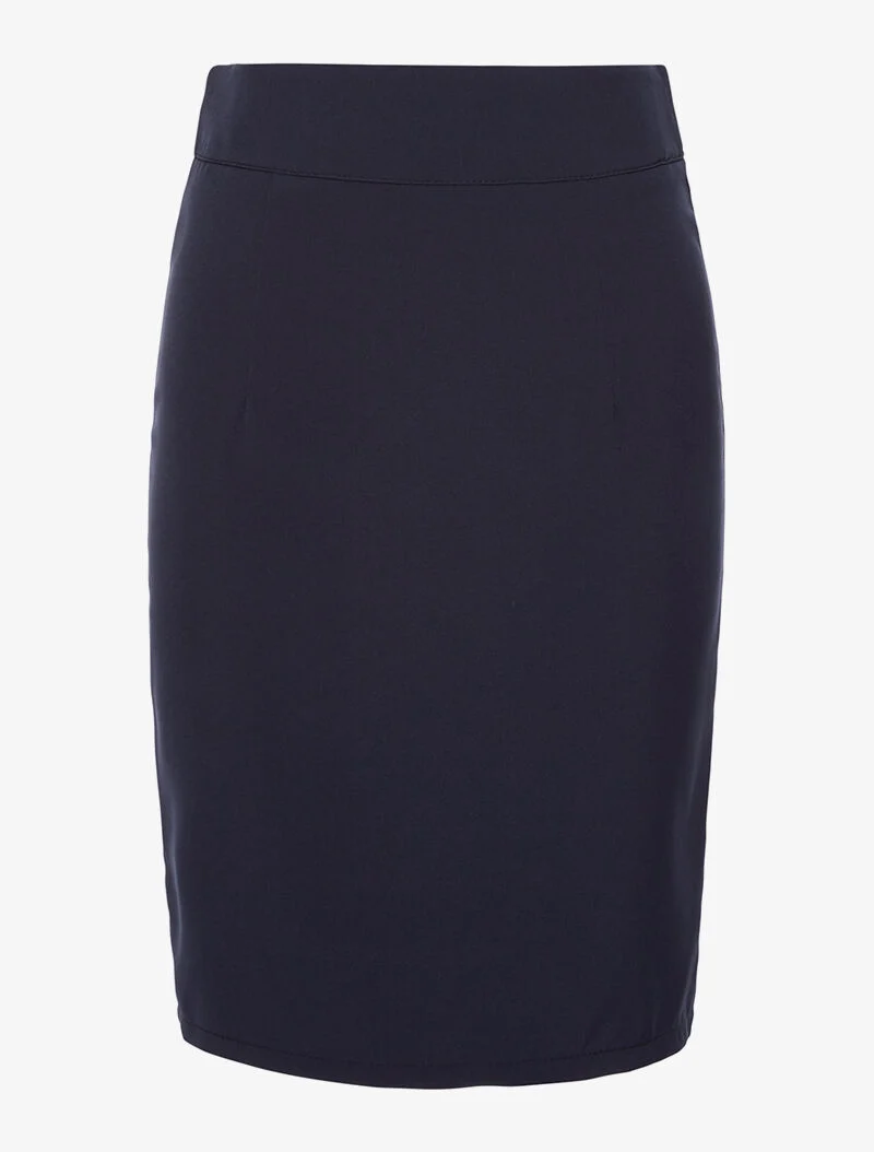 Jupe tailleur 2 plis - marine
