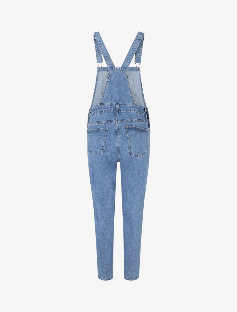 Salopette en jean coupe slim - Bleu