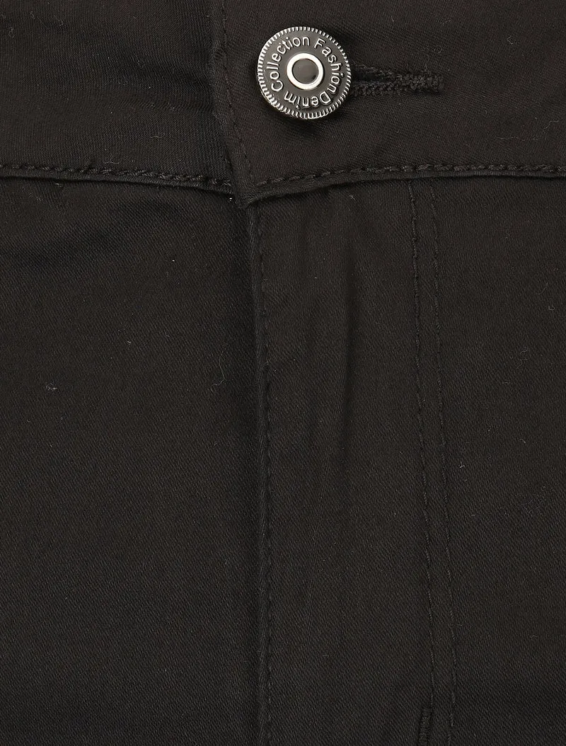 Jupe unie droite classique - Noir