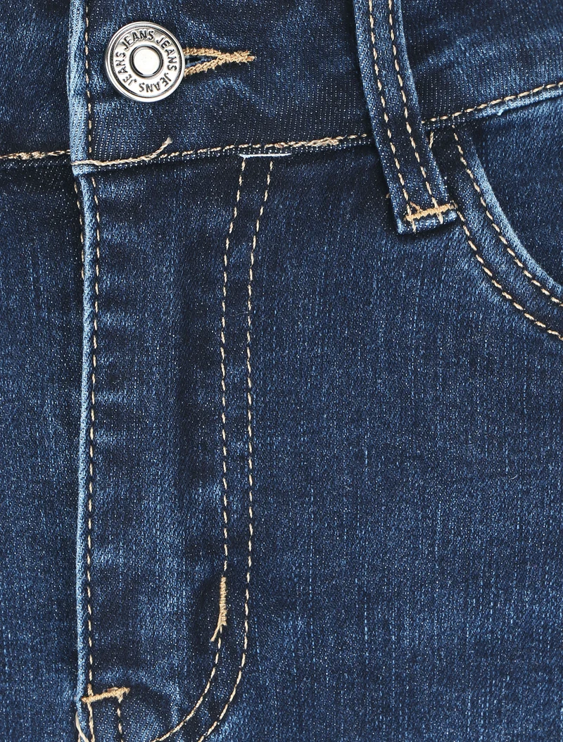 Jupe longue en jean - Bleu