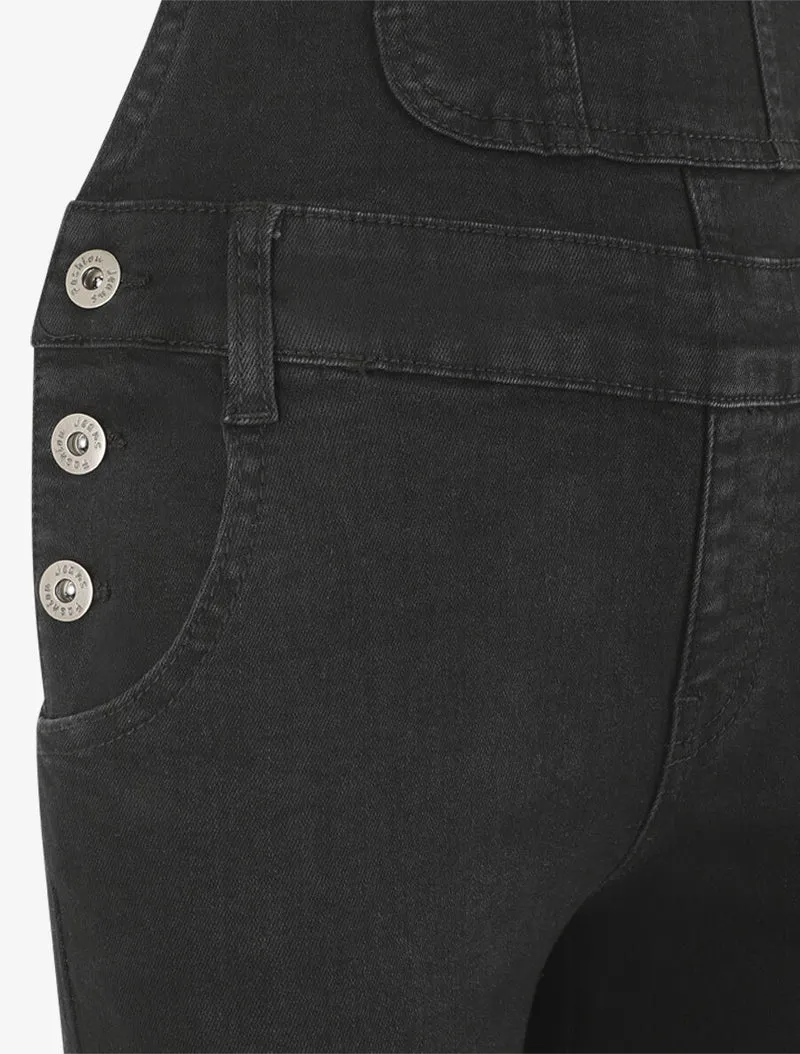 Salopette skinny unie - Noir