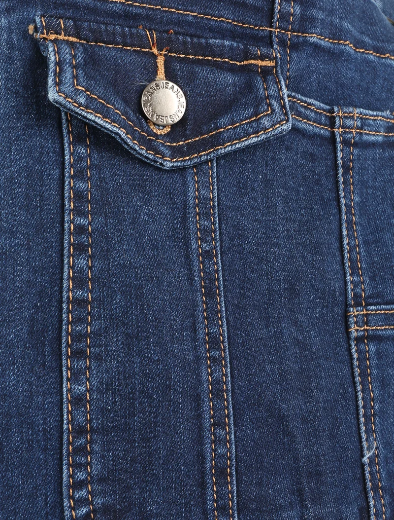 Salopette en jean coupe slim - Bleu denim
