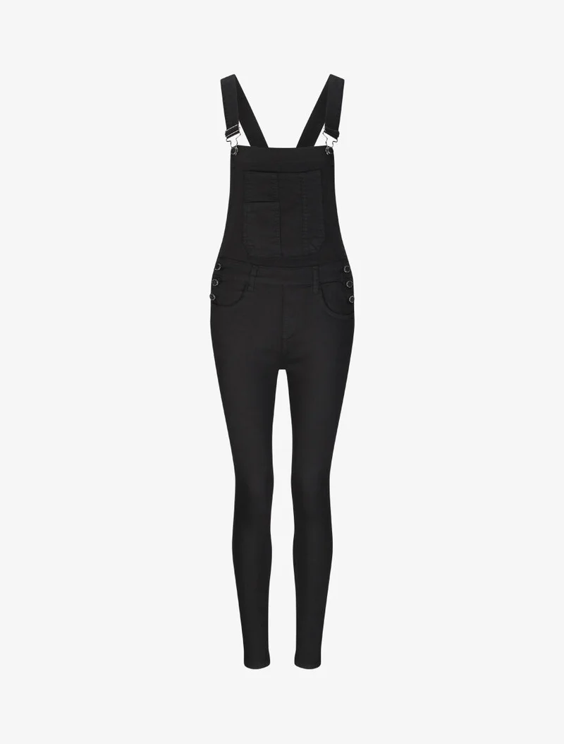 Salopette en jean skinny - Noir
