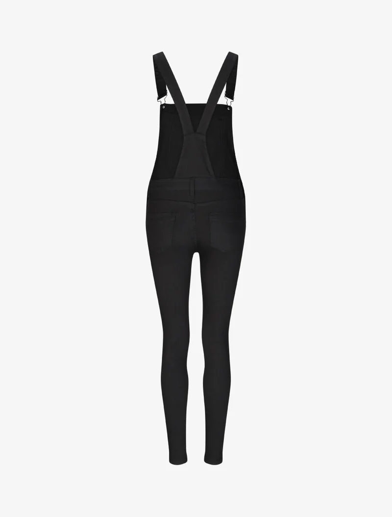 Salopette en jean skinny - Noir