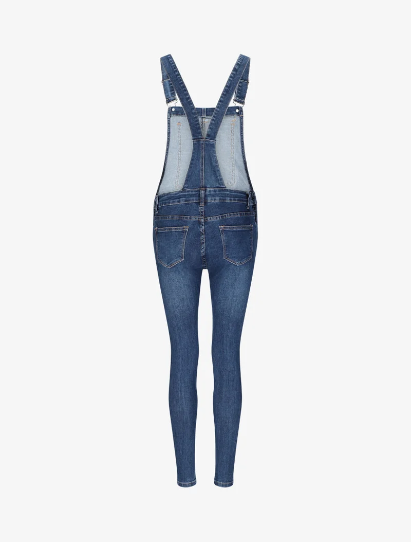 Salopette en jean skinny - Bleu