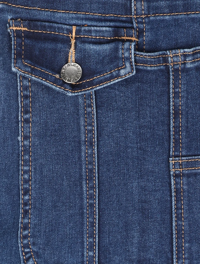 Salopette en jean skinny - Bleu