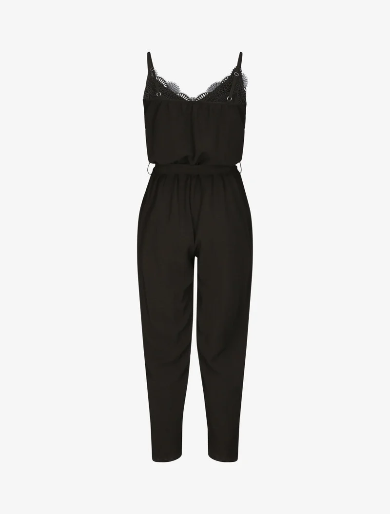 Combinaison fluide uni - Noir
