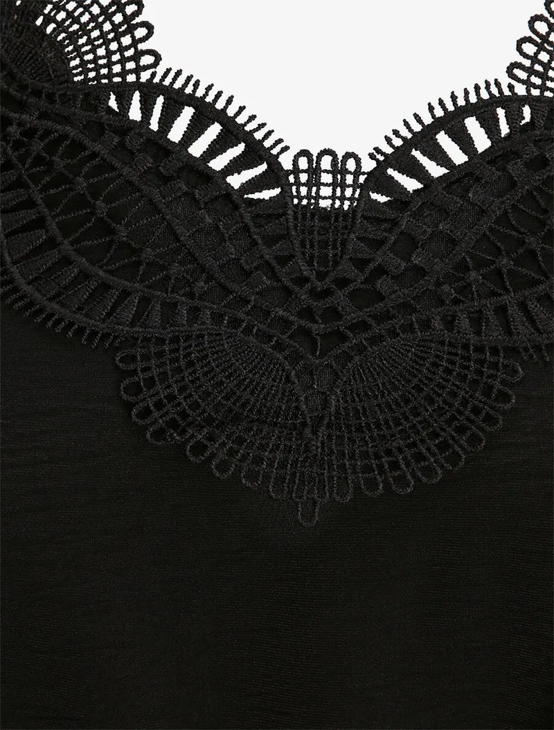 Combinaison fluide uni - Noir