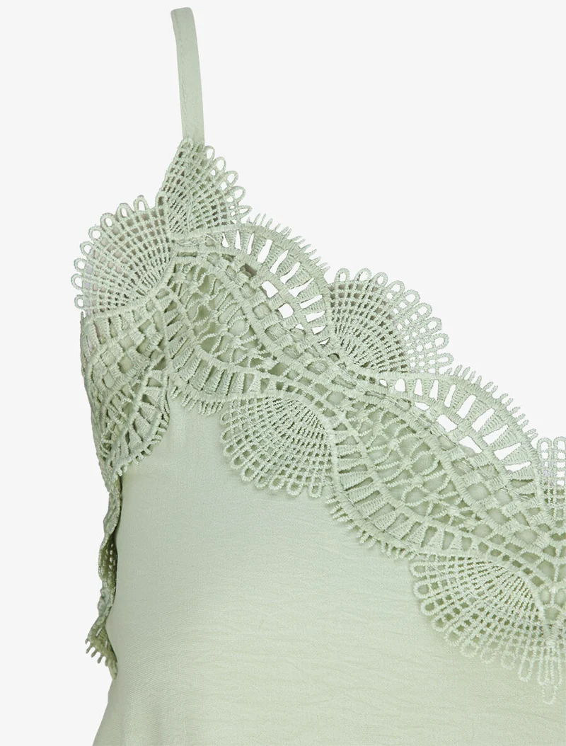 Combinaison fluide uni - Vert d'eau