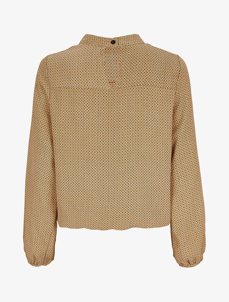 Blouse à motifs géométriques - Jaune