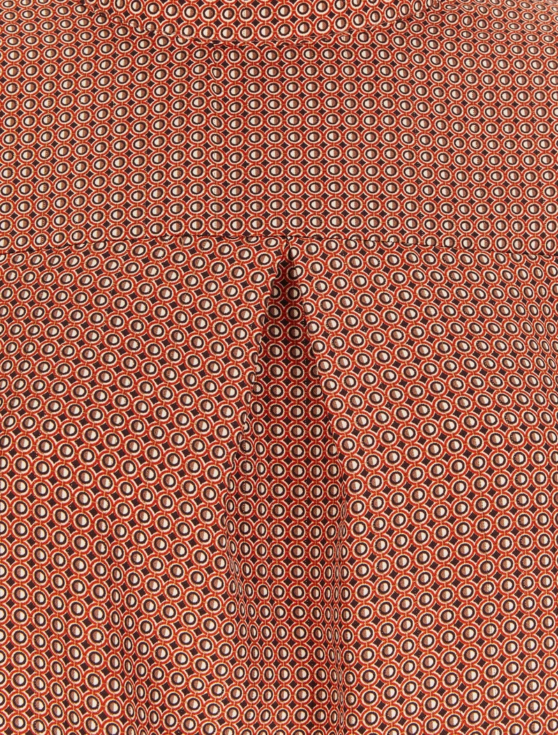 Blouse à motifs géométriques - Rouge