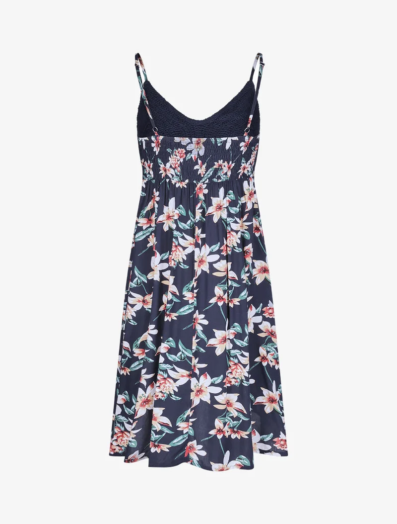 Robe à buste en crochet - Marine