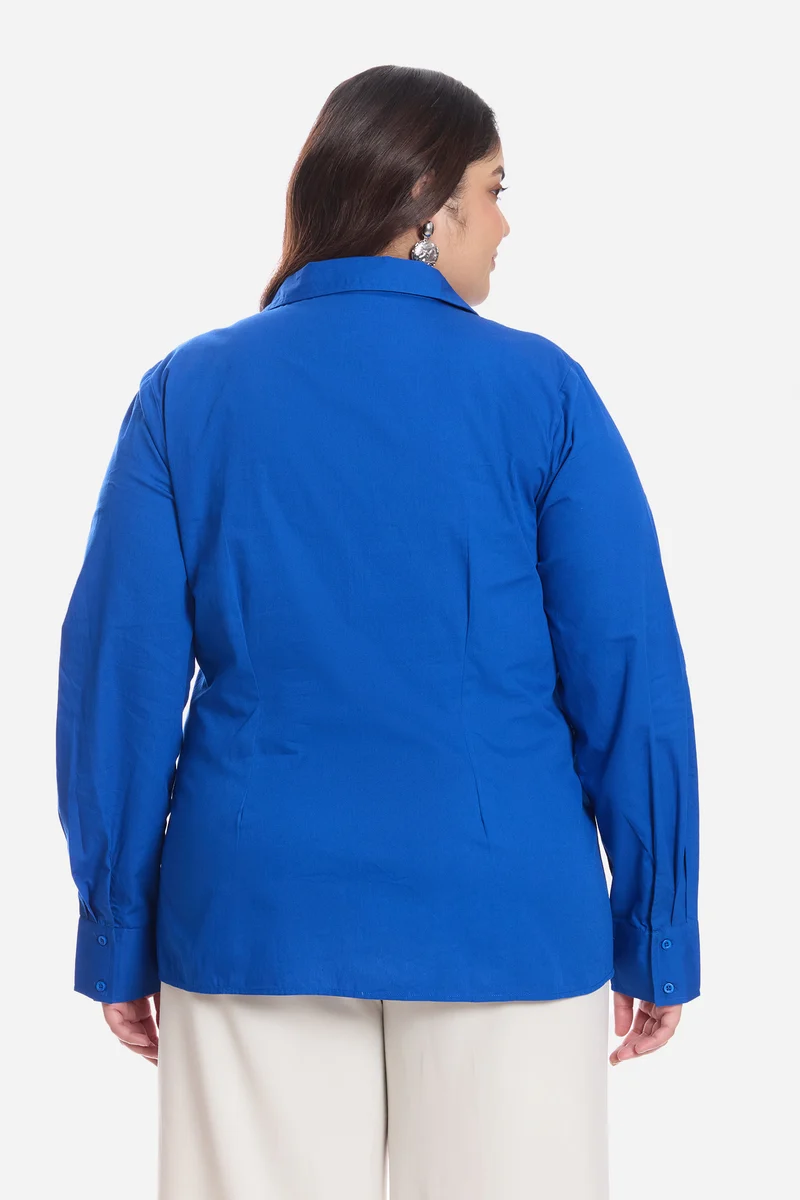 Basra|Cotton Waist Button Full Sleeve Shirt