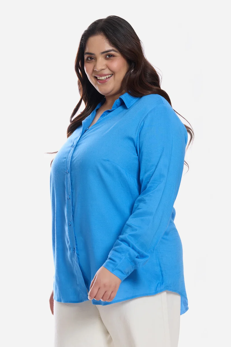 Belia|Cotton Regular Button Down Shirt