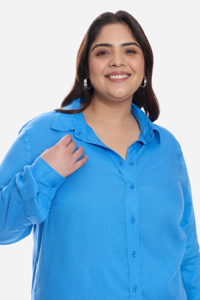 Belia|Cotton Regular Button Down Shirt