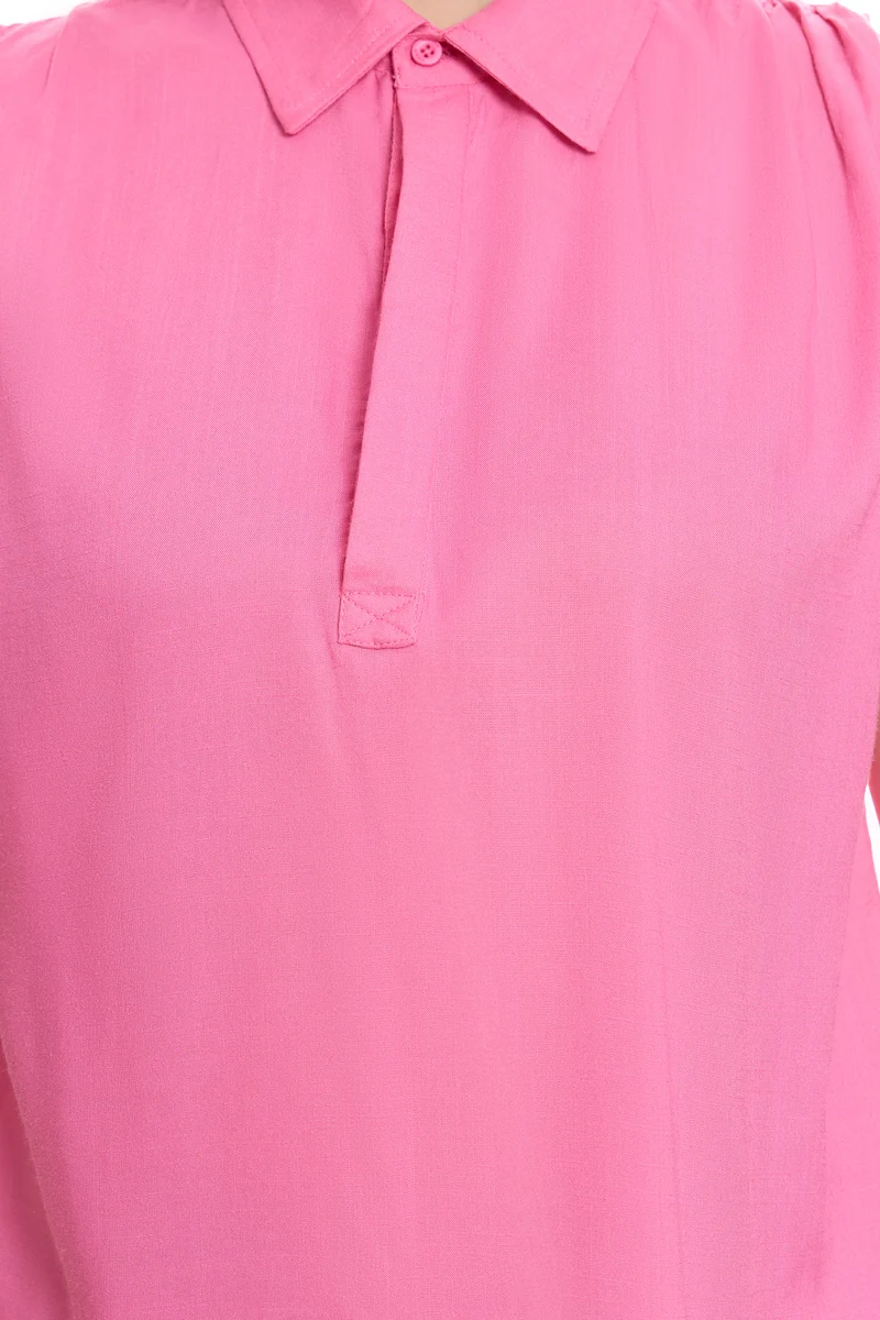 Etta|100% Viscose Pull-On Shirt