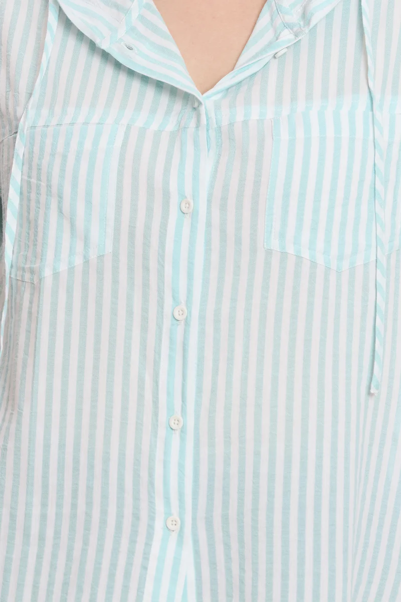 Emira|100% Viscose Relaxed Hoodie Shirt