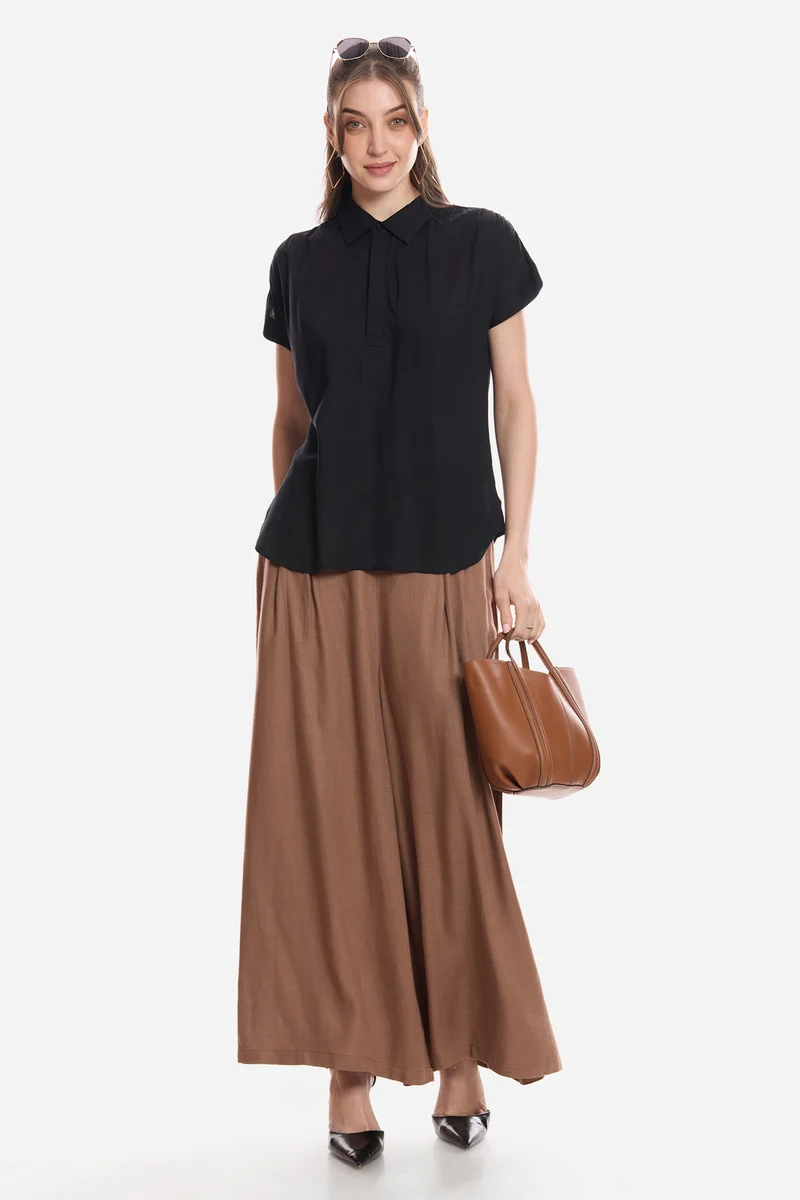 Eyla|100% Viscose Pull-On Shirt