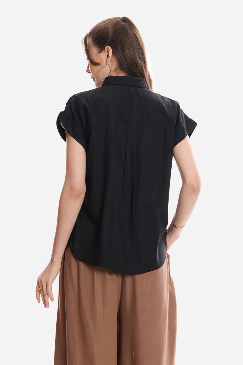 Eyla|100% Viscose Pull-On Shirt