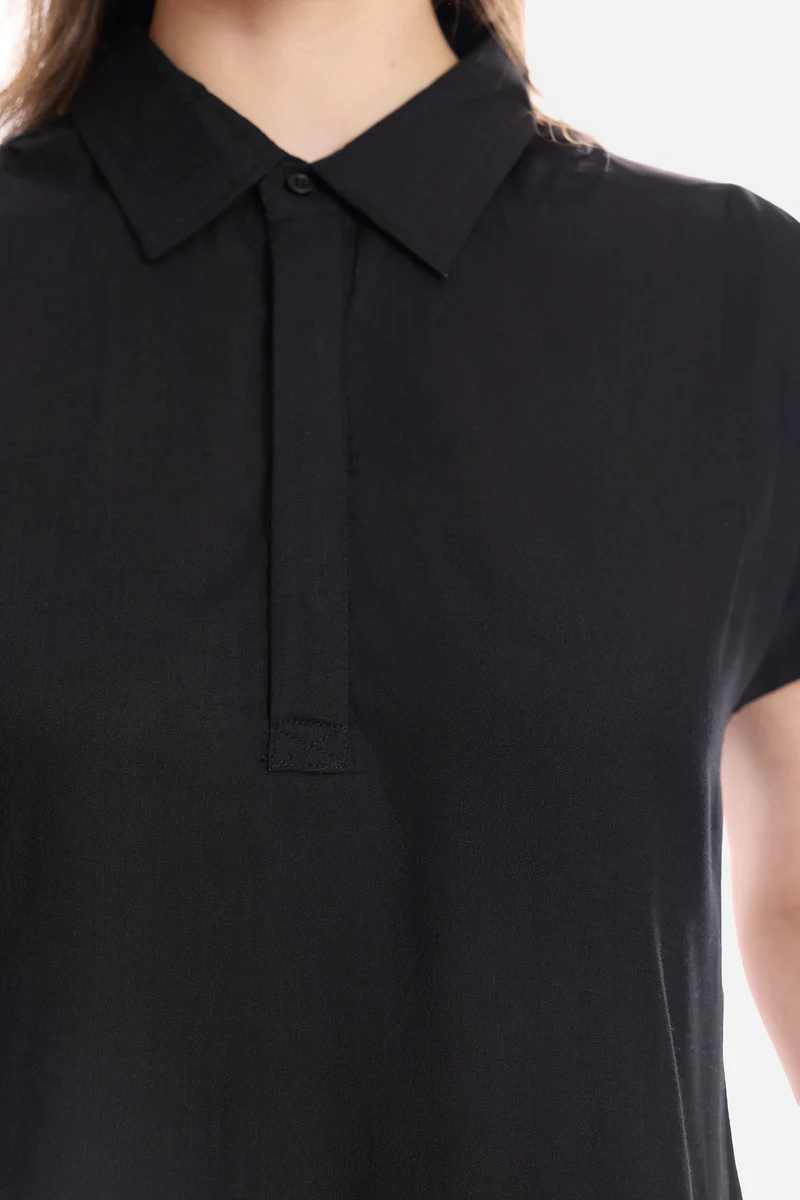 Eyla|100% Viscose Pull-On Shirt