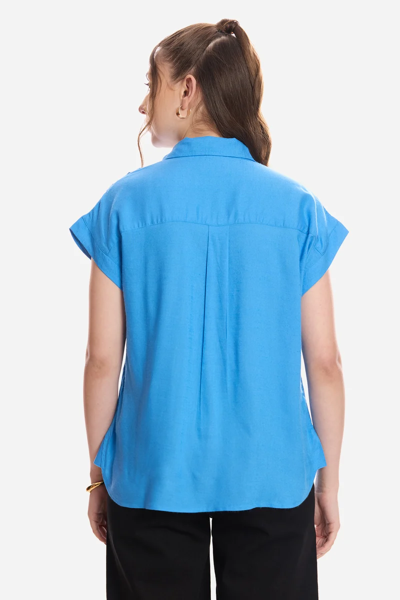 Etera|100% Viscose Pull-On Shirt