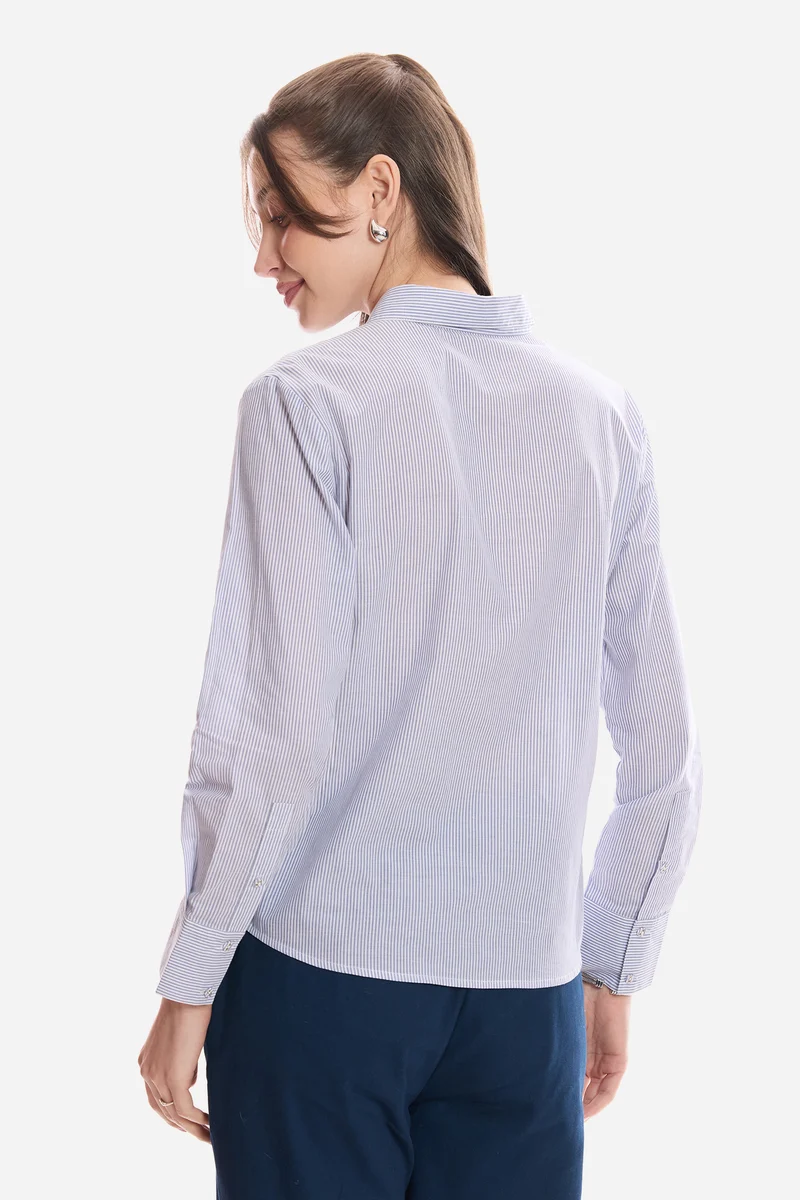 Jaelyn| 100% Cotton Striped Regular Fit Shirt