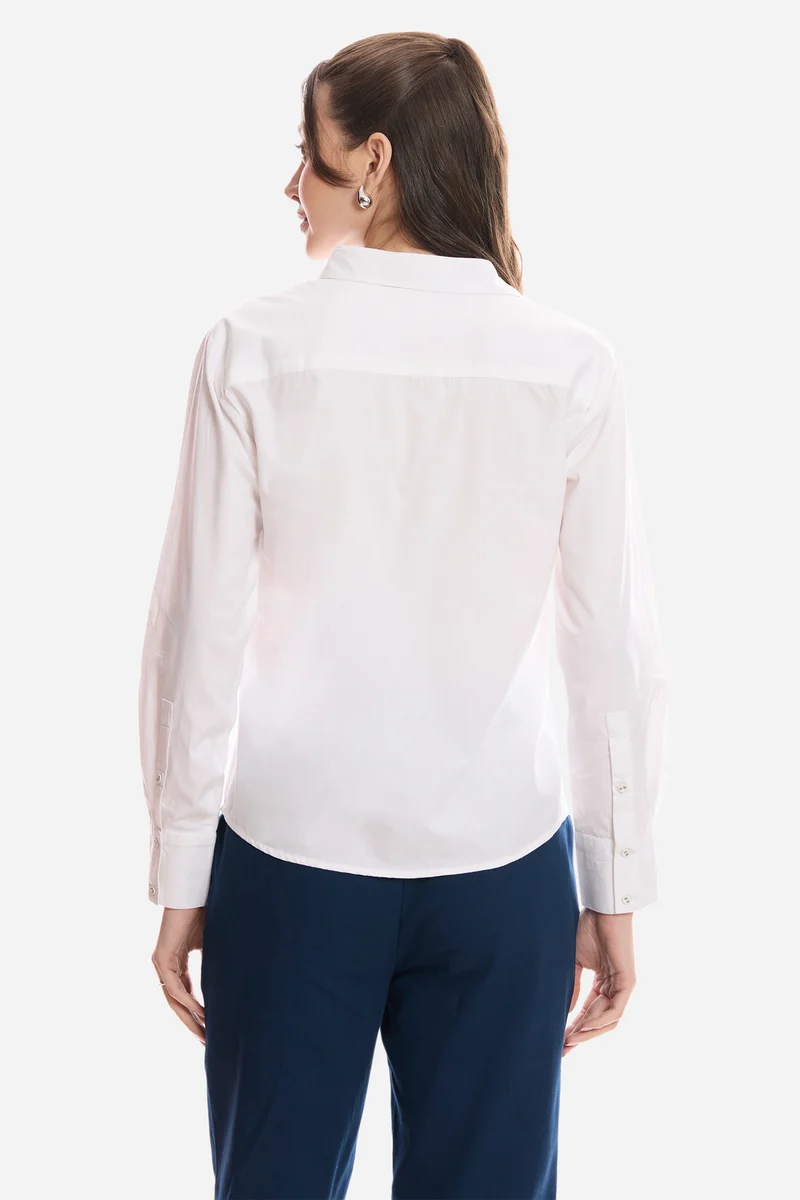 Jaida|100% Cotton Slim Fit Shirt