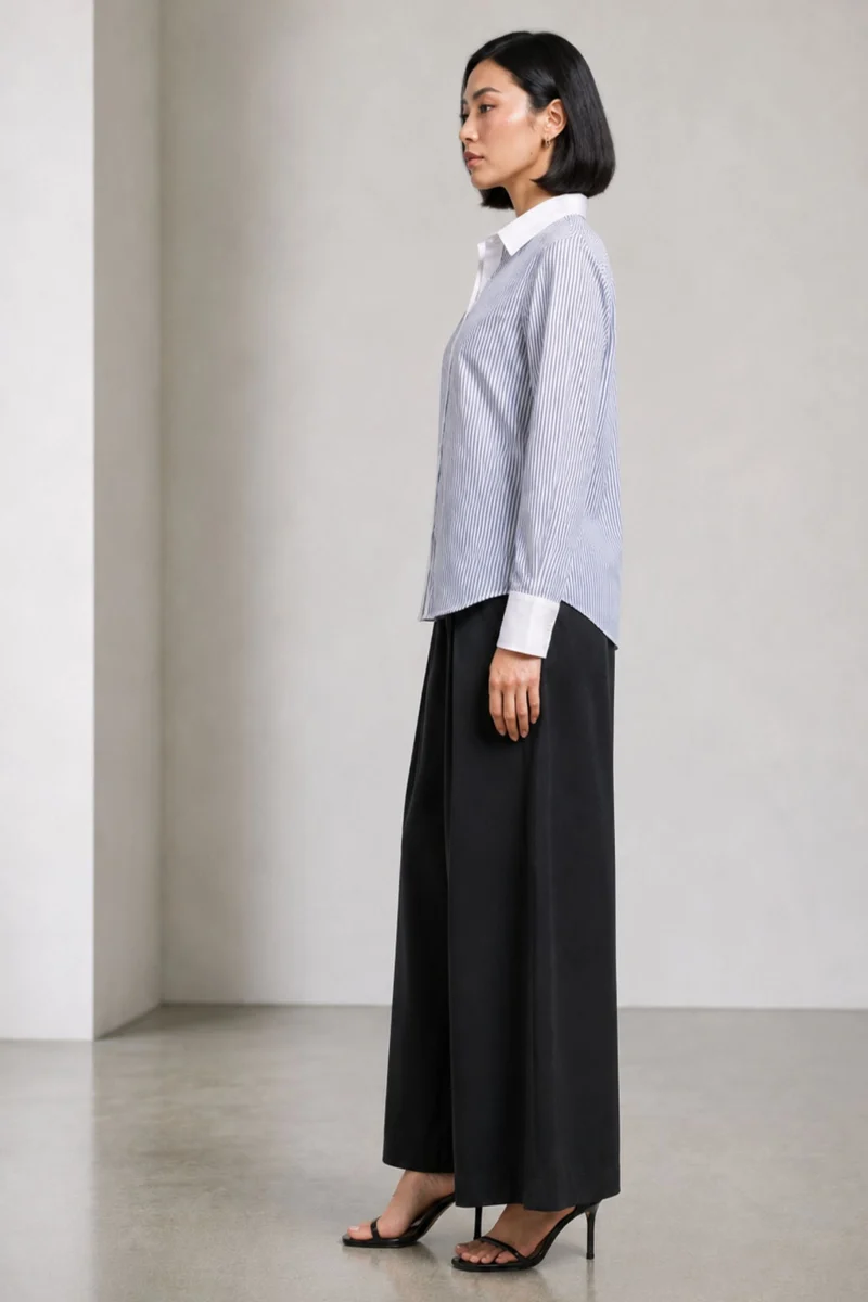 Jaina| 100% Cotton Striped Regular Fit Shirt