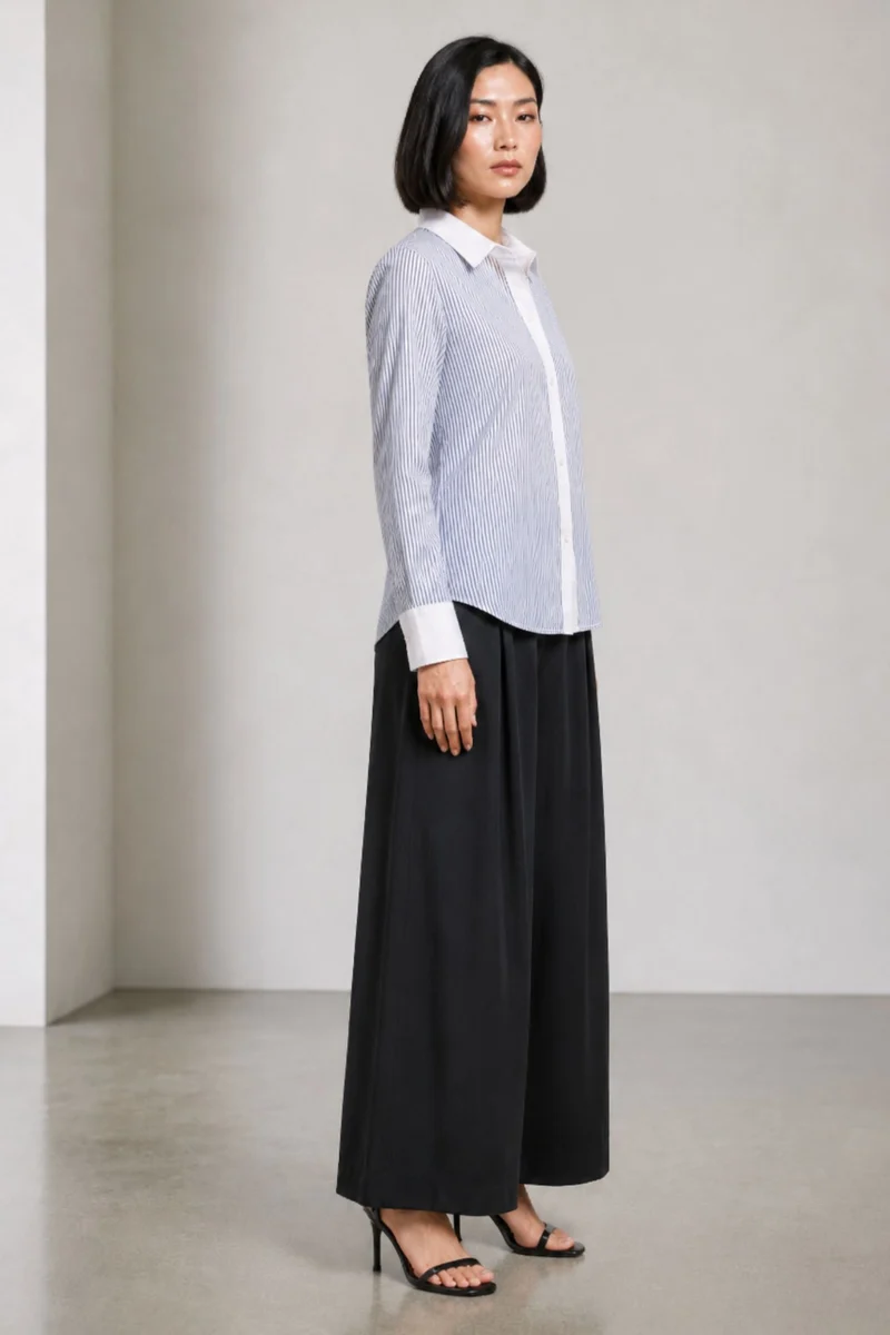 Jaina| 100% Cotton Striped Regular Fit Shirt