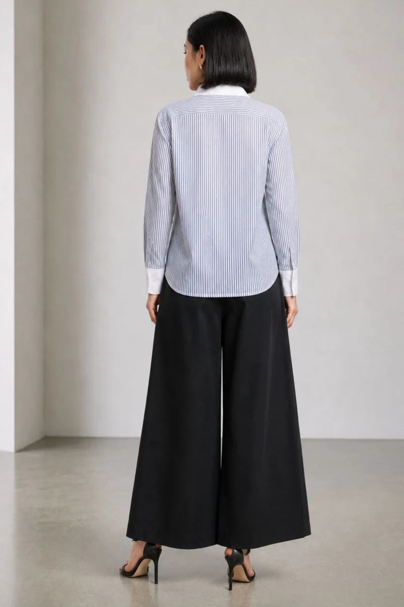 Jaina| 100% Cotton Striped Regular Fit Shirt
