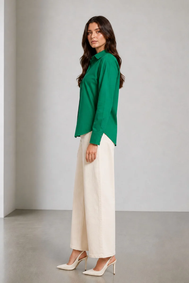 Izumi|100% Cotton Slim Fit Shirt