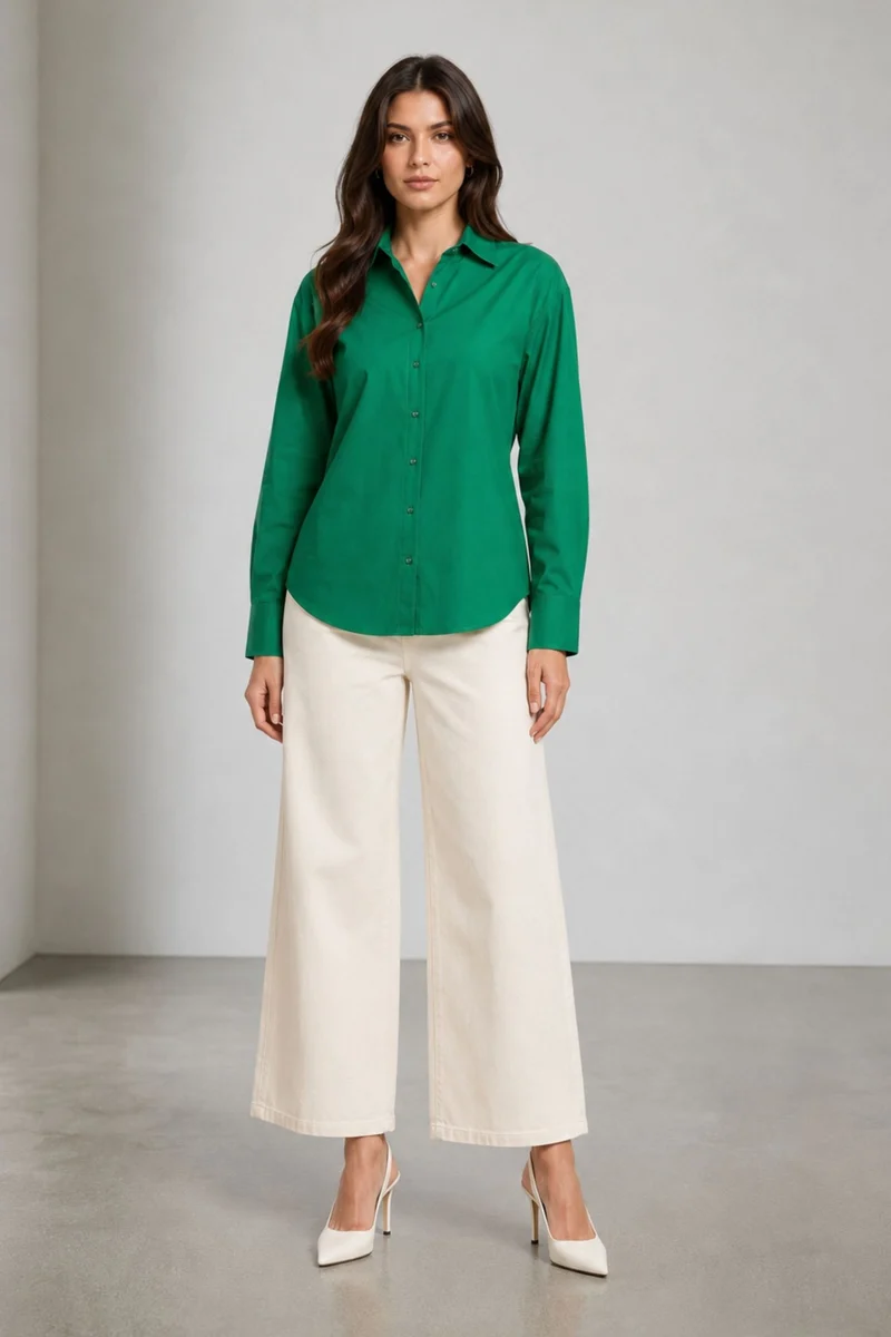 Izumi|100% Cotton Slim Fit Shirt