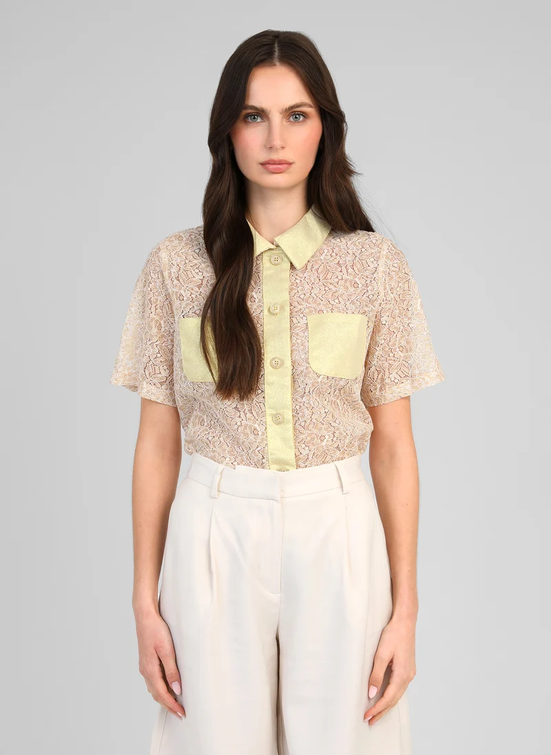 CHEMISE ATIMIO gold