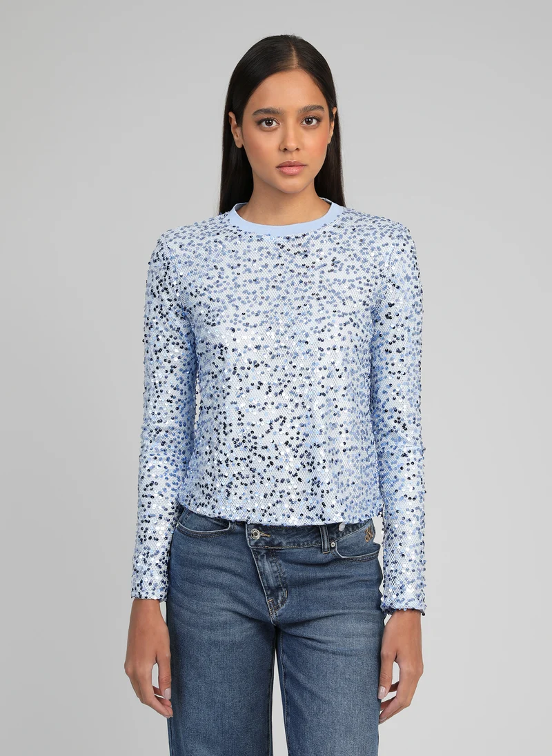 T-SHIRT ABELIA bleu