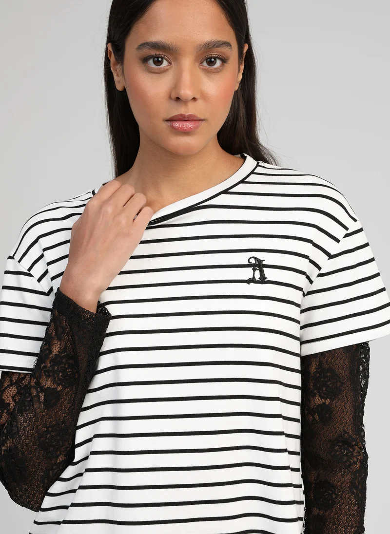 T-SHIRT AKELANE ecru