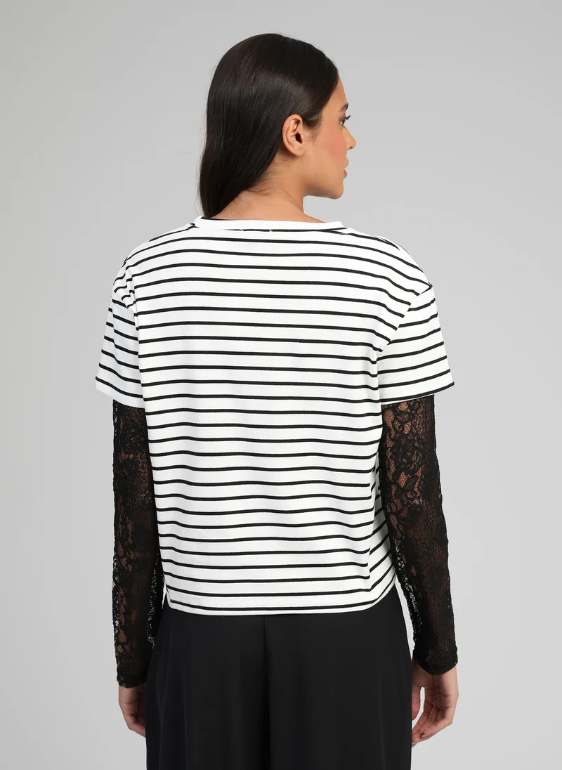 T-SHIRT AKELANE ecru