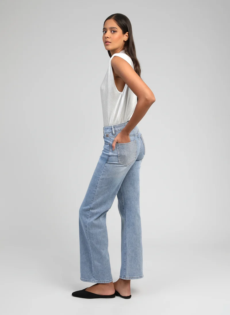 PANTALON PIPOCHE bleu ciel
