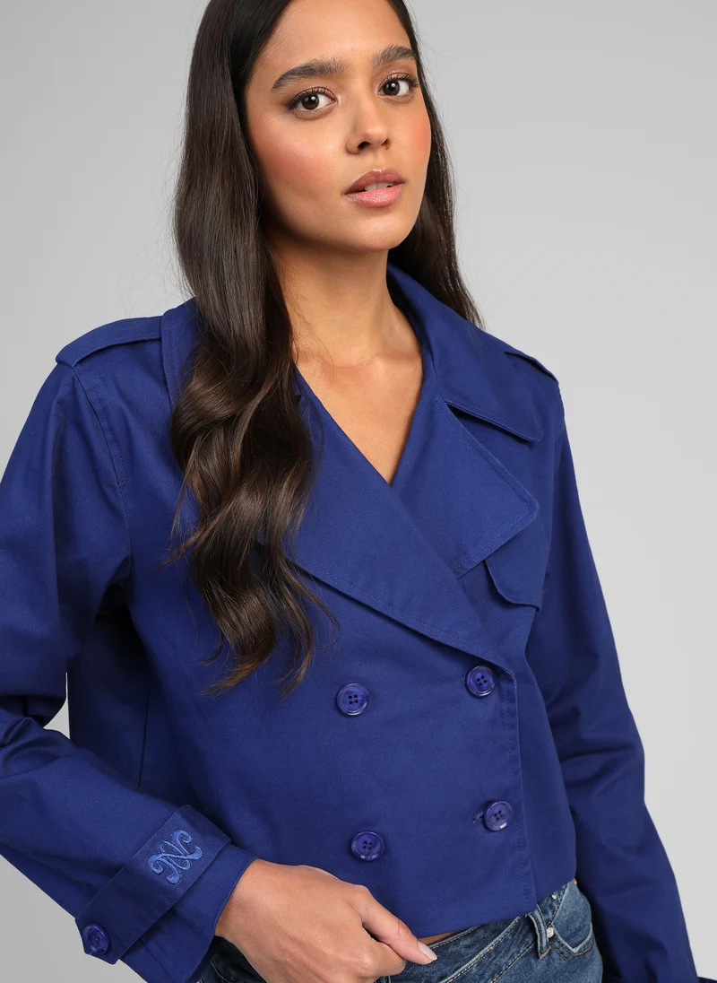 TRENCH CURTIS bleu