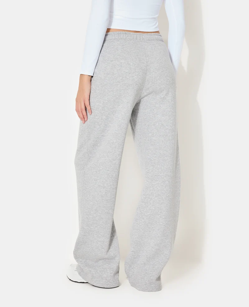 Pantalon de jogging bas droits en molleton