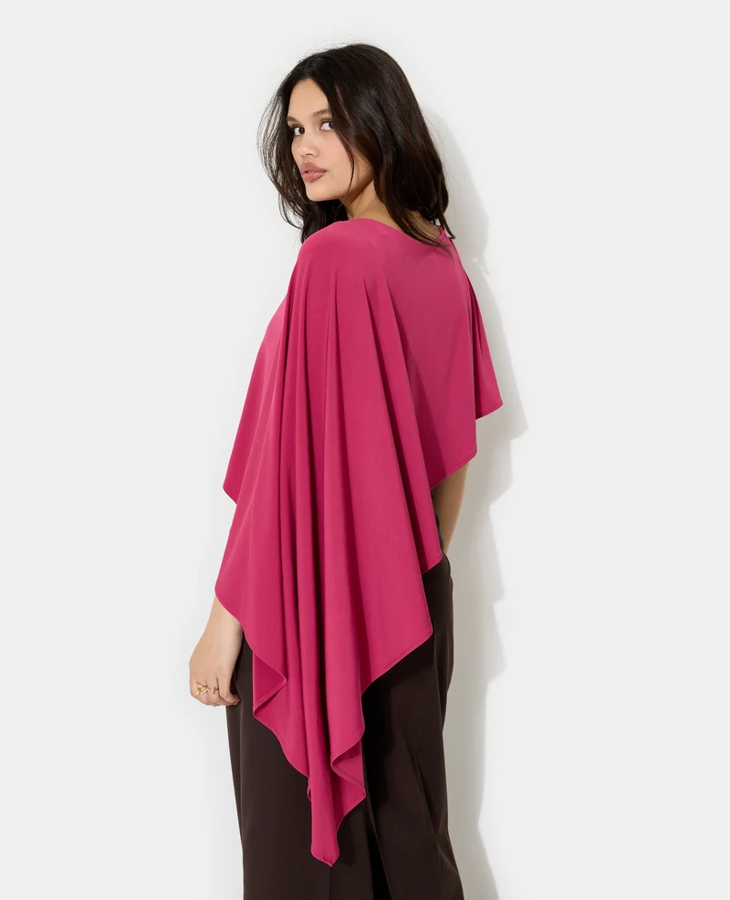 Body sans manches avec cape intégrée