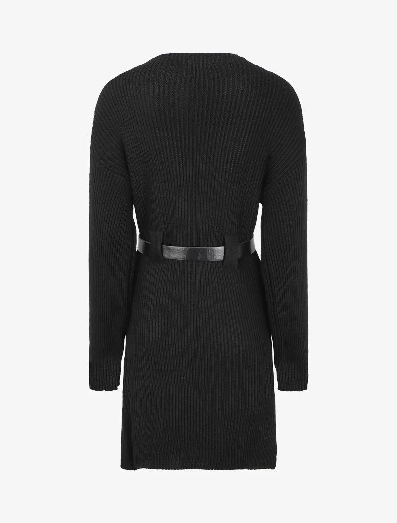 Robe pull à col montant - Noir