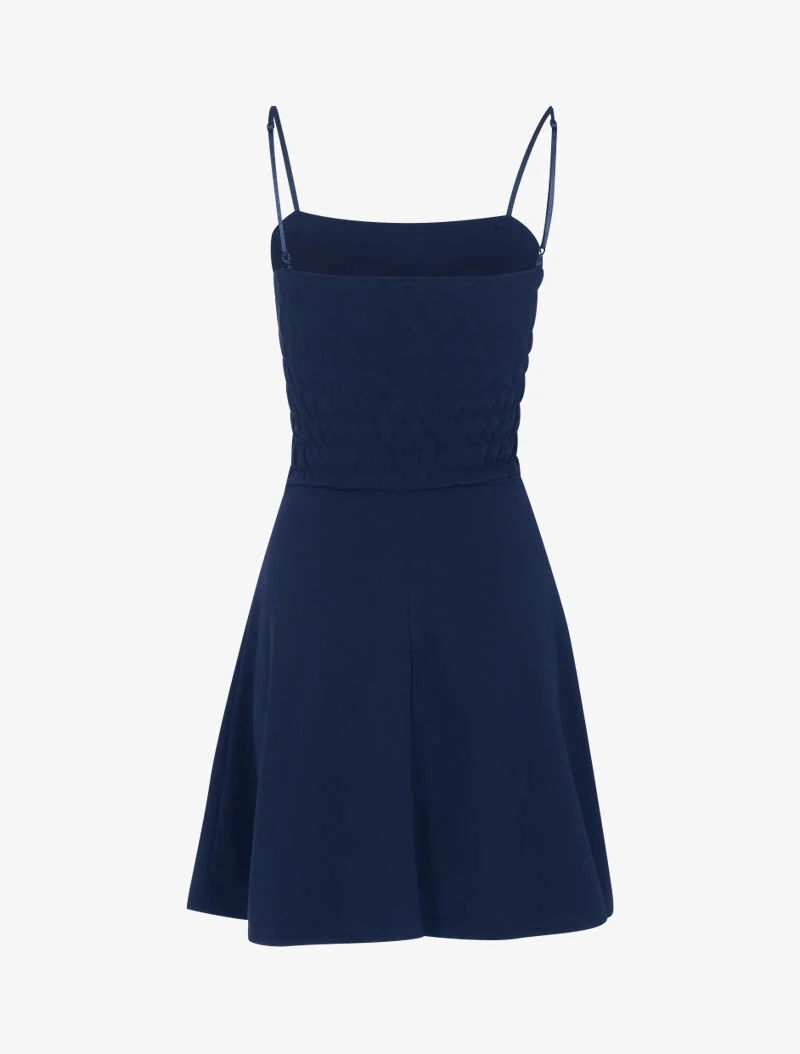 Robe patineuse à détails style marinière - Marine