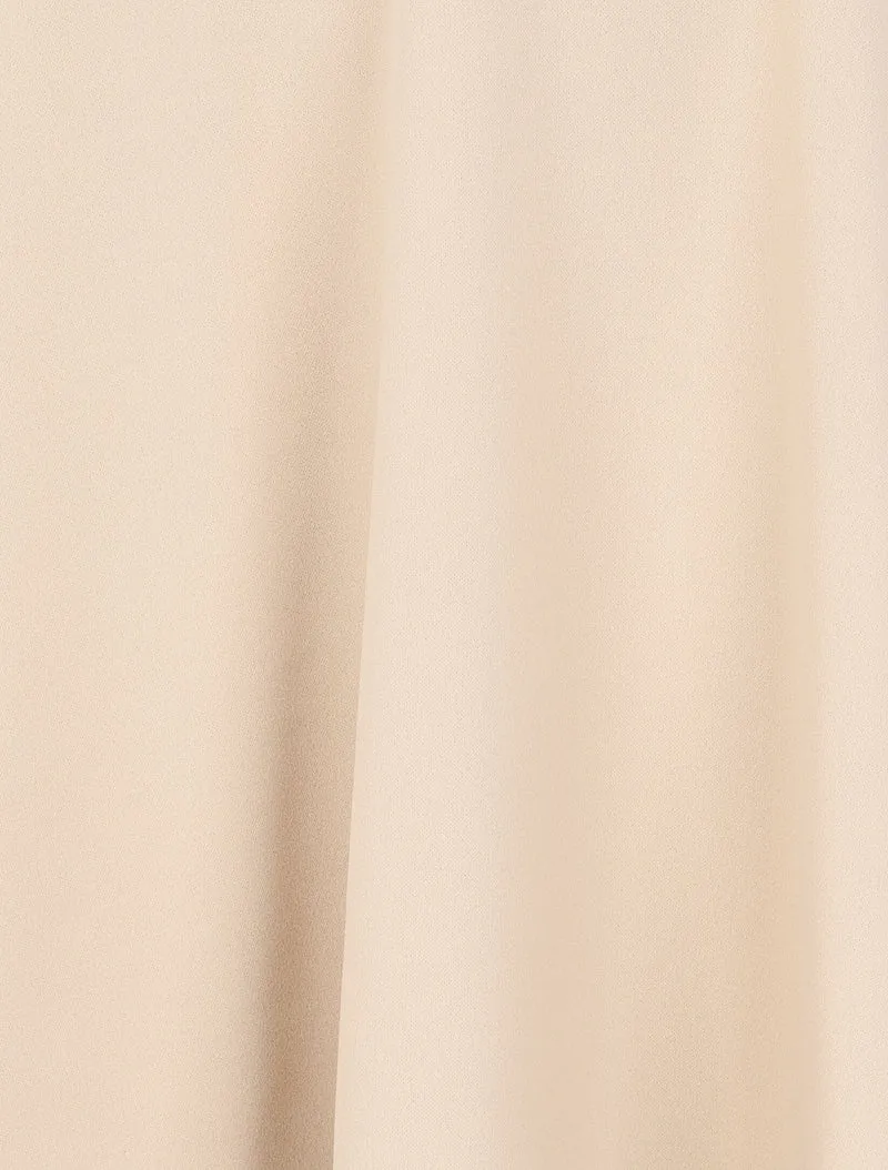 Robe patineuse à col cache-coeur - Beige