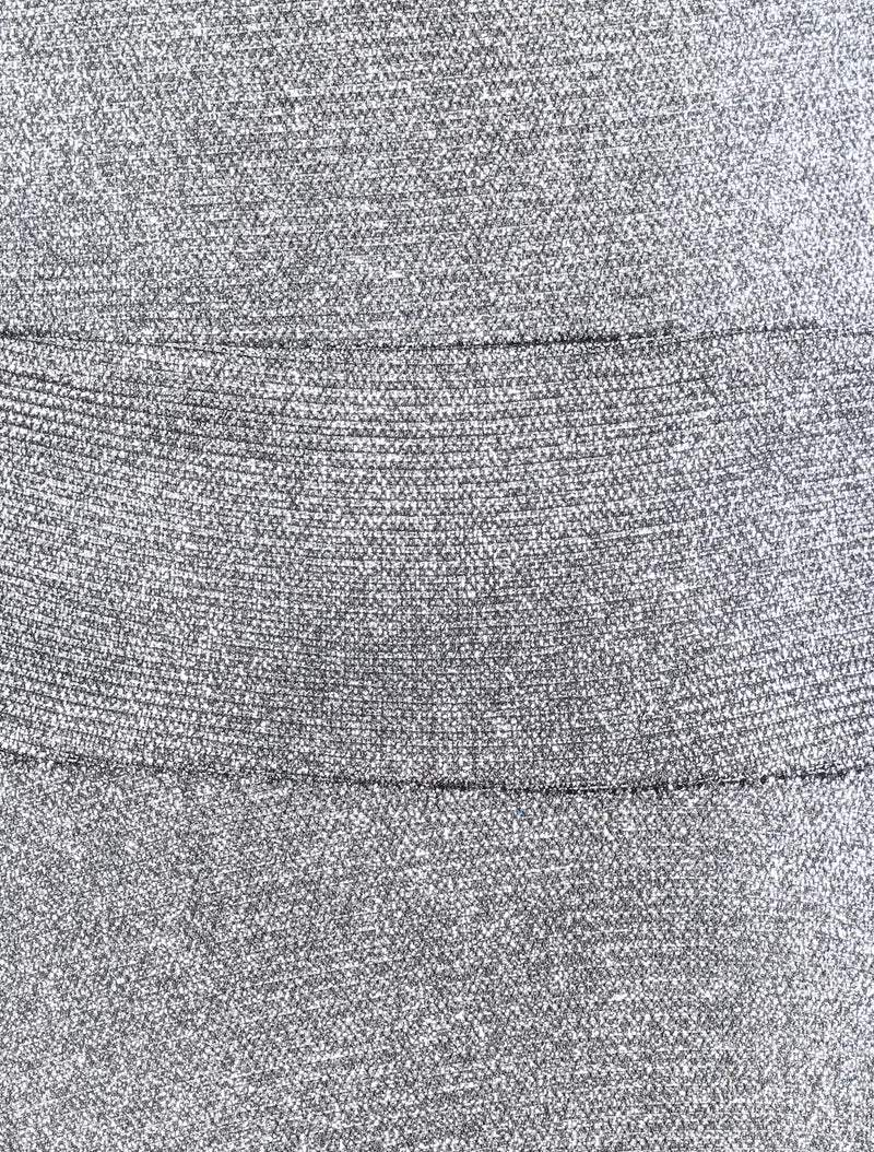 Robe patineuse à paillettes et dos à corset - Argent