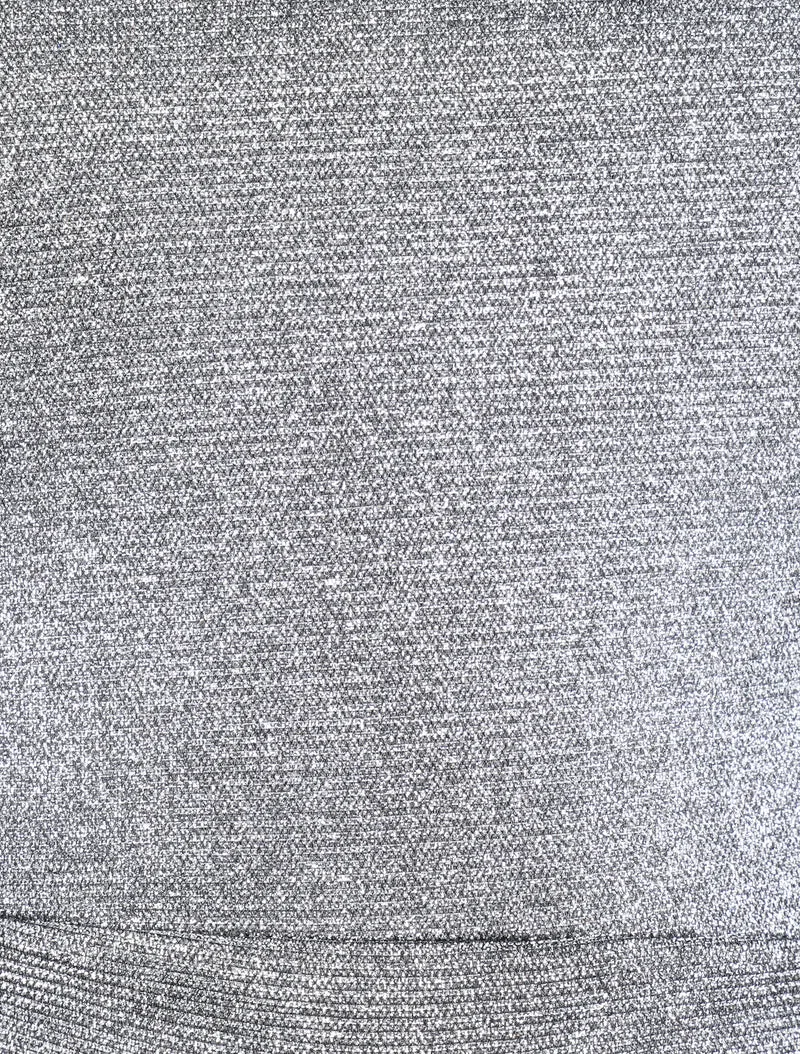 Robe patineuse à paillettes et dos à corset - Argent